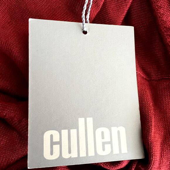 Cullen Sweater Top Shirt Men Medium Silk Blend Pullover NEW Preppy Dark Academia - Picture 7 of 10